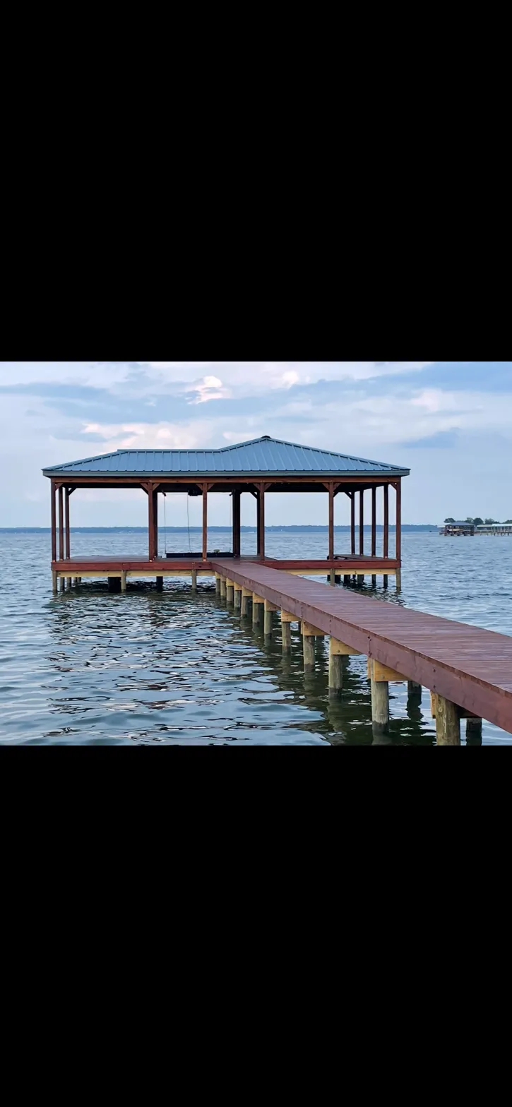 Stained dock